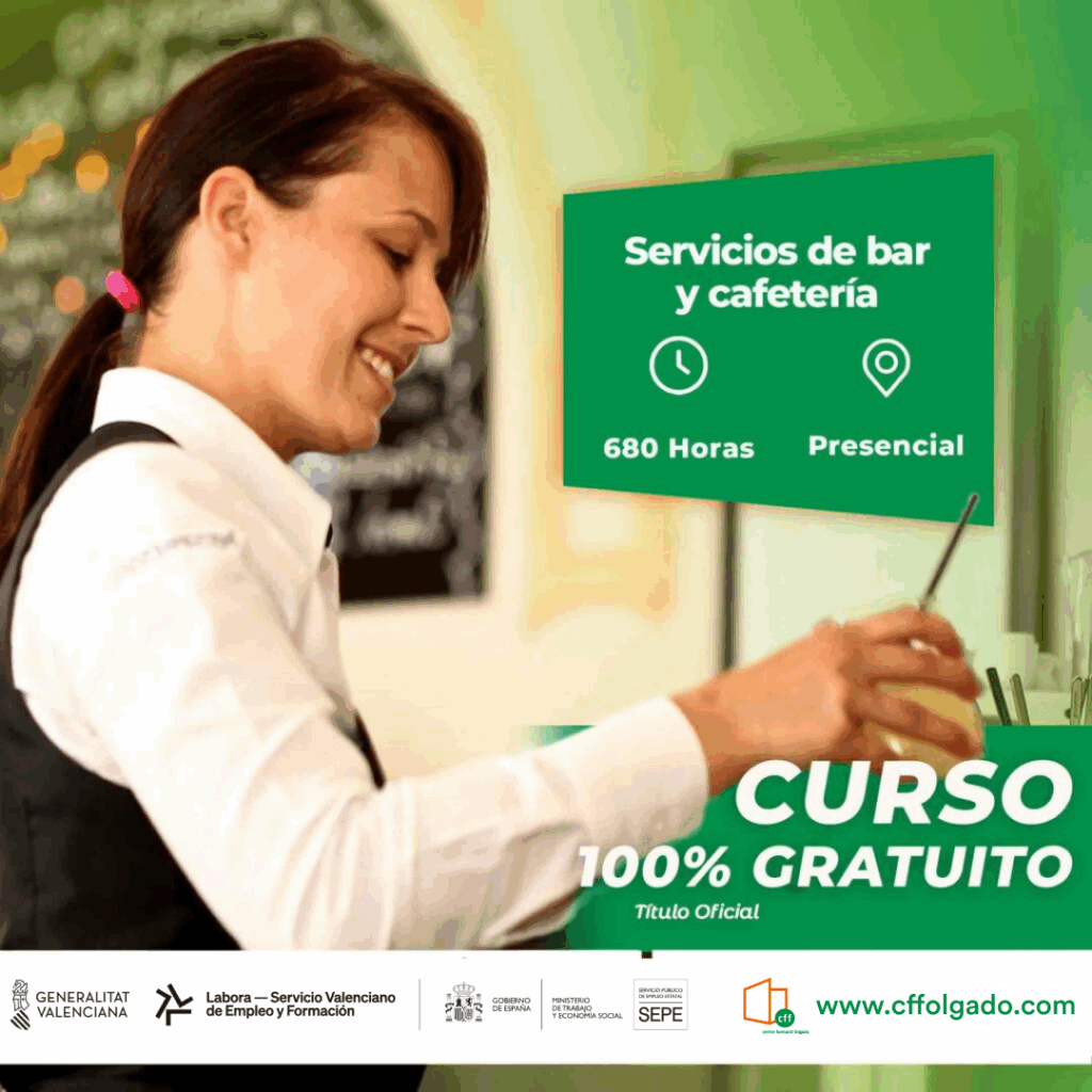 Servicios de bar y cafetería