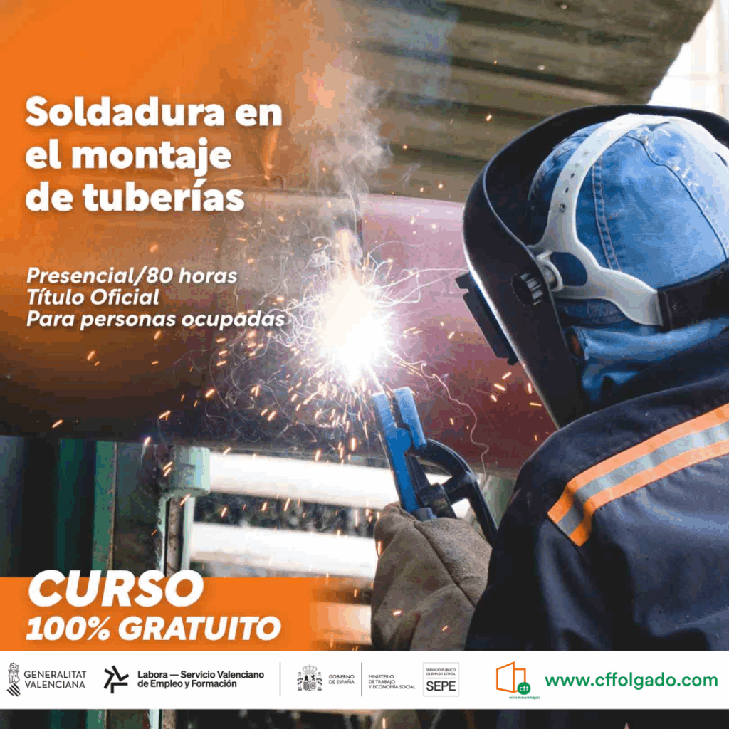Soldadura en el montaje de tuberías