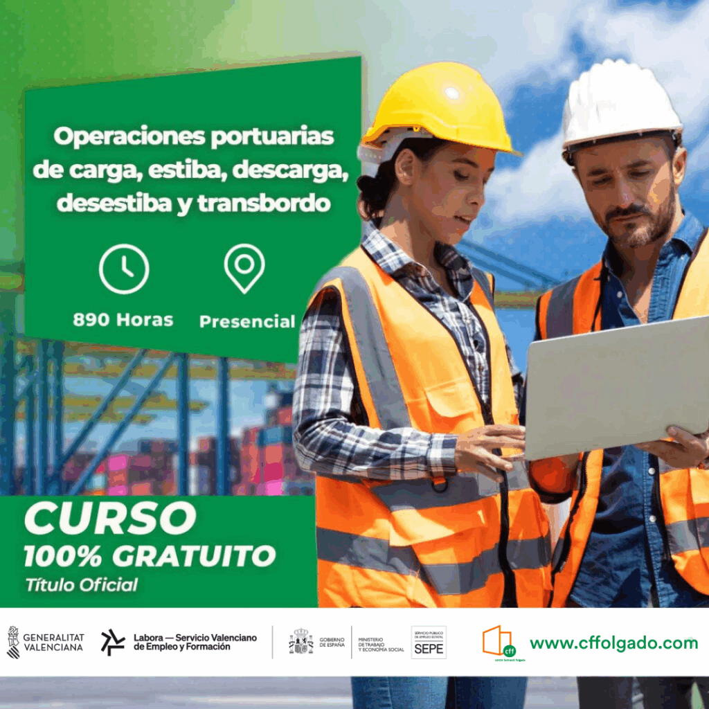 Operaciones portuarias de carga, estiba, descarga, desestiba y transbordo
