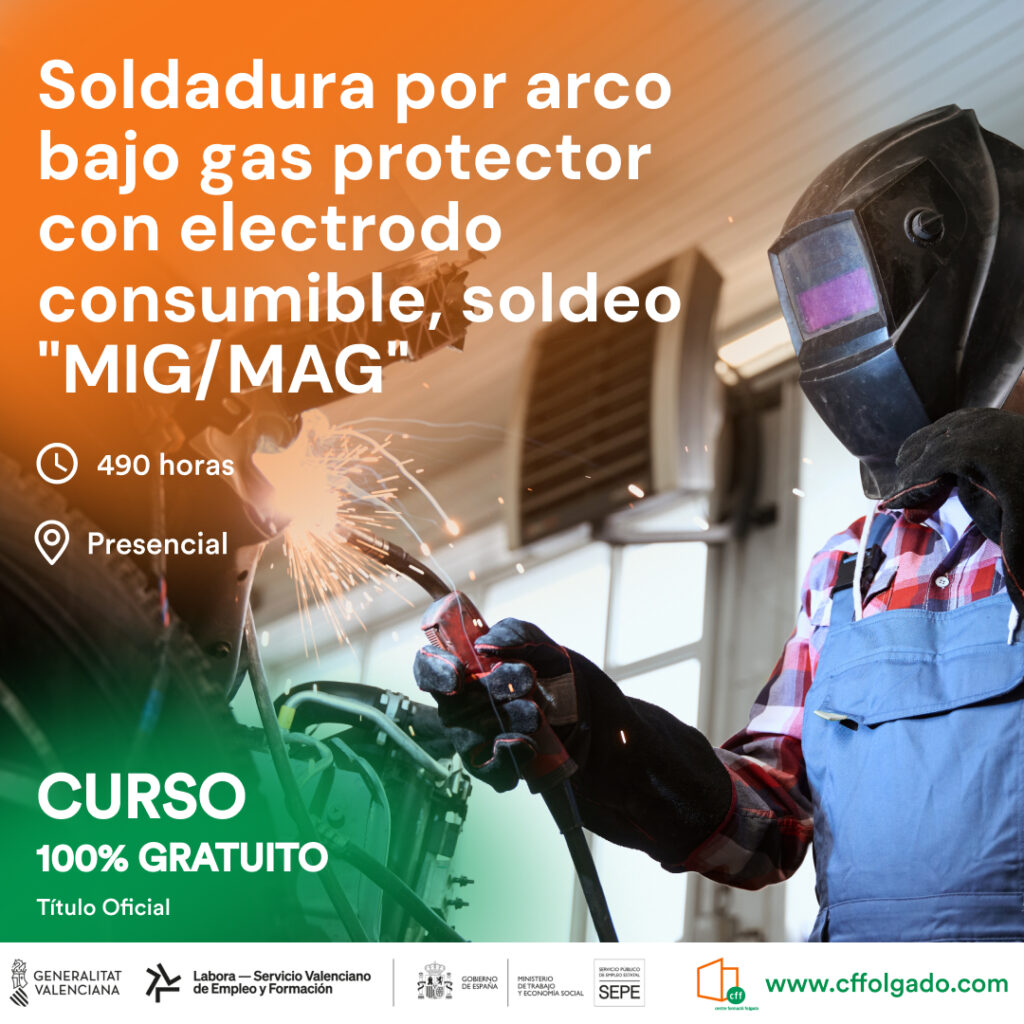 Soldadura por arco bajo gas protector con electrodo consumible, soldeo «mig/mag»